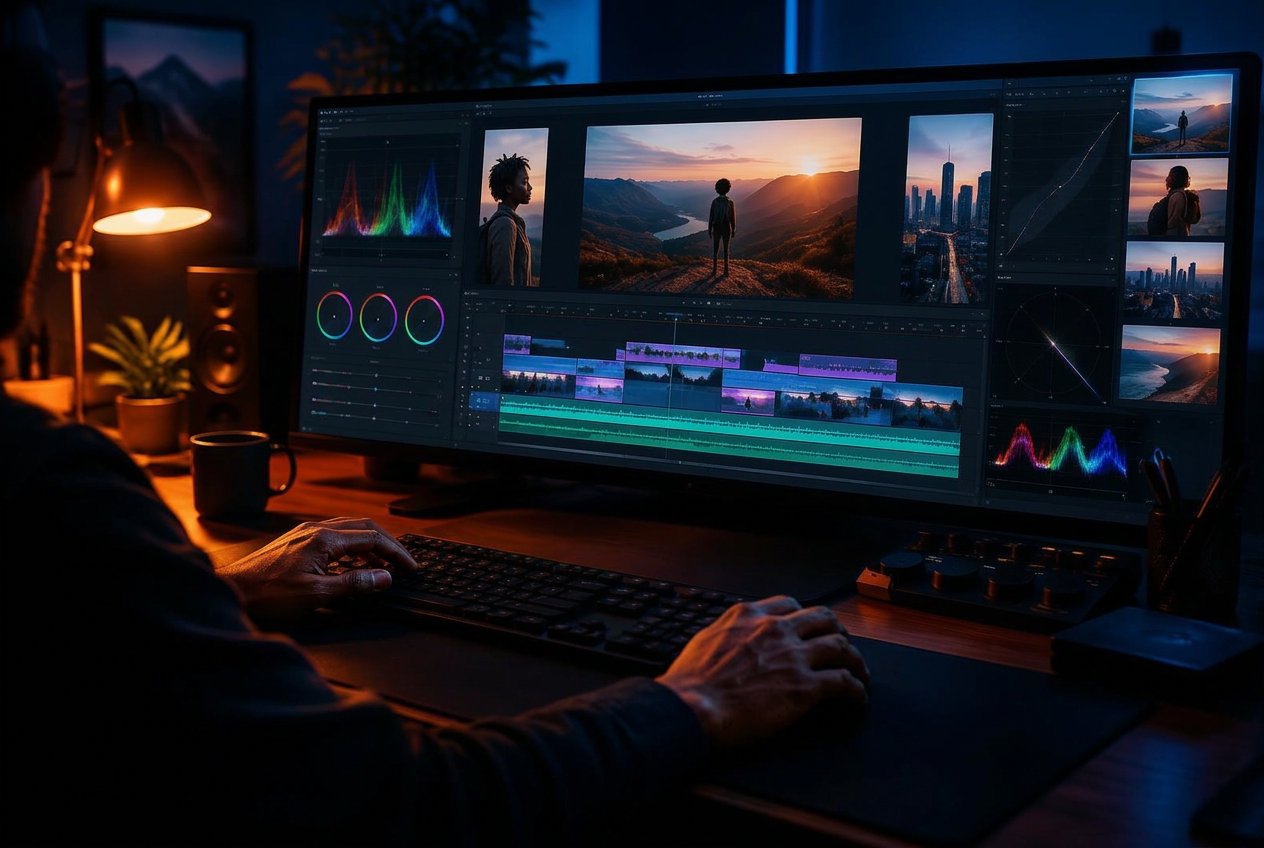 Image illustrative : montage de plusieurs formats vidéo